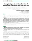 Đánh giá kết quả của bài thuốc Thái Bình HV kết hợp điện châm điều trị viêm khớp dạng thấp