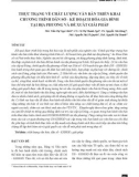 Thực trạng về chất lượng văn bản triển khai chương trình dân số - kế hoạch hóa gia đình tại địa phương và đề xuất giải pháp