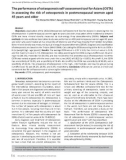 The performance of osteoporosis self-assessment tool for Asians (OSTA) in assessing the risk of osteoporosis in postmenopausal women aged 45 years and older