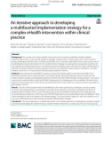 An iterative approach to developing a multifaceted implementation strategy for a complex eHealth intervention within clinical practice