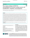 Pan-cancer analysis of NUP155 and validation of its role in breast cancer cell proliferation, migration, and apoptosis