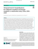 Temporal trend in hospitalizations for malignant neoplasm and benign neoplasm: A nationwide study, China, 2004– 2020