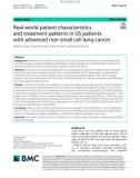 Real-world patient characteristics and treatment patterns in US patients with advanced non-small cell lung cancer