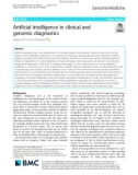 Artificial intelligence in clinical and genomic diagnostics