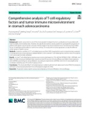 Comprehensive analysis of T-cell regulatory factors and tumor immune microenvironment in stomach adenocarcinoma