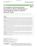 An integrative functional genomics framework for effective identification of novel regulatory variants in genome– phenome studies