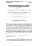 Synthesis and characterization of PVP coated gadolinium oxide nanoparticles for imaging applications