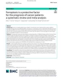 Ferroptosis is a protective factor for the prognosis of cancer patients: A systematic review and meta-analysis