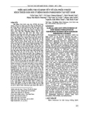 Hiệu quả điều trị và kinh tế y tế của phẫu thuật kích thích não sâu ở bệnh nhân Parkinson tại Việt Nam