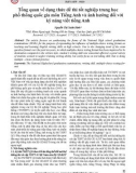 Tổng quan về dạng thức đề thi tốt nghiệp trung học phổ thông quốc gia môn Tiếng Anh và ảnh hưởng đối với kỹ năng viết tiếng Anh