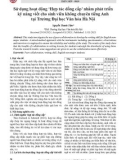 Sử dụng hoạt động ‘Hợp tác đồng cấp' nhằm phát triển kỹ năng viết cho sinh viên không chuyên tiếng Anh tại Trường Đại học Văn hóa Hà Nội