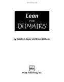 Ebook Lean for Dummies