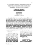 Factors influencing the interaction of third-year English majors in speaking classes at Hanoi Open University