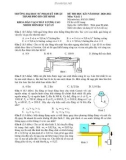 Đề thi học kì 1 môn Vật lý 1 năm 2020-2021 có đáp án - Trường Đại học sư phạm Kỹ thuật, TP HCM (CLC)