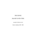 Bài giảng Đại số tuyến tính - ĐH Thăng Long