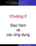 Bài giảng Giải tích 1: Đạo hàm và các ứng dụng