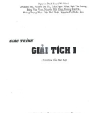 Giáo trình Giải tích 1 (Tái bản lần thứ ba): Phần 1 - Nguyễn Đình Huy