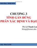 Bài giảng Phương pháp số: Chương 3 - TS. Lê Thanh Long