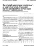 Tổng hợp vật liệu nano vonframat pha tạp ZnWO4: Eu3+, Al3+ bằng phương pháp hóa ướt và khảo sát hoạt tính xúc tác quang phân hủy phẩm nhuộm