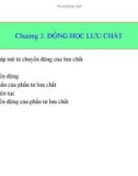 Bài giảng Cơ học chất: Chương 3 - PGS.TS. Lê Song Giang