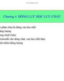 Bài giảng Cơ học chất: Chương 4 - PGS.TS. Lê Song Giang