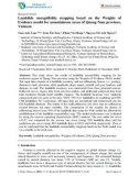 Landslide susceptibility mapping based on the Weights of Evidence model for mountainous areas of Quang Nam province, Vietnam