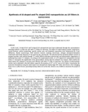 Synthesis of Al-doped and Fe–doped ZnO nanoparticles as UV filters in sunscreens