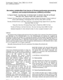 Secondary metabolites from leaves of Knema pachycarpa possessing cytotoxic and acetylcholinesterase inhibitory activities