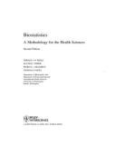 Ebook Biostatistics - A methodology for the health sciences (2/E): Part 1