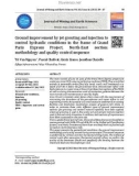 Ground improvement by jet grouting and injection to control hydraulic conditions in the frame of Grand Paris Express Project, North-East section: Methodology and quality control sequence