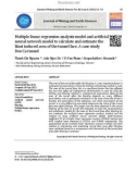 Multiple linear regression analysis model and artificial neural network model to calculate and estimate the blast induced area of the tunnel face: A case study Deo Ca tunnel