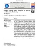 Stability analysis when tunnelling in soft soil condition in Hochiminh city