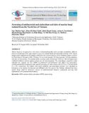 Screening of antibacterial and antioxidant activities of marine fungi isolated from the North Sea of Vietnam