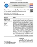 Evaluate to remove azo dye Chrysoidine Y of activated carbon material produced from bamboo leaves