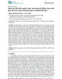 Đánh giá diễn biến nguồn nước mặt trong hệ thống công trình thủy lợi Nam Măng Thít thích ứng với biến đổi khí hậu