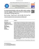 An experimental study on the use of fly ash for making concrete lagging of SVP steel arches in underground coal mines in Quang Ninh area