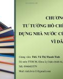 Bài giảng Tư tưởng Hồ Chí Minh: Chương 6 - ThS. Vũ Thị Thanh Tình