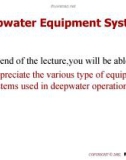 Lecture Drilling engineering: Deepwater equipment systems