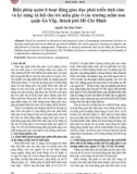 Biện pháp quản lí hoạt động giáo dục phát triển tình cảm và kỹ năng xã hội cho trẻ mẫu giáo ở các trường mầm non quận Gò Vấp, thành phố Hồ Chí Minh