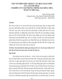 Yếu tố thời tiết trong văn hóa giao tiếp của người Nhật - Nghiên cứu tập trung trong hai mùa: mùa xuân và mùa hạ