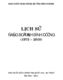 Ebook Lịch sử Đảng bộ tỉnh Bình Dương (1975-2010): Phần 1