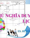 Bài giảng Chủ nghĩa duy vật lịch sử - TS. Bùi Quang Xuân