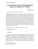 Current status, causes and developmental impacts of migration in VietNam