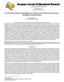 Use of instructional technologies by teachers in the educational process: Metaphor analysis study