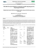 Điều khiển tối ưu phụ tải điện khi có sự tham gia của nguồn năng lượng mặt trời, năng lượng gió kết nối lưới