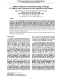 Effect of temperature on mechanical energy absorption of graphene-based honeycomb structure doped boron and nitrogen