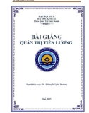 Bài giảng Quản trị tiền lương - Th.S Nguyễn Uyên Thương