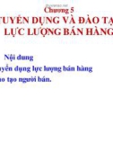 Bài giảng Quản trị lực lượng bán hàng: Chương 5 - ThS. Nguyễn Như Phương Anh