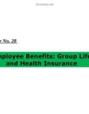 Lecture Risk management and insurance - Lecture No 28: Employee benefits: Group life and health insurance