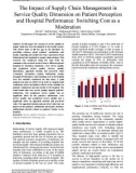 The impact of supply chain management in service quality dimension on patient perception and hospital performance: Switching cost as a moderation